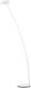 OLIGO Glance LED vloerlamp gebogen mat wit
