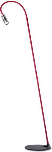 OLIGO A little bit colour vloerlamp chroom/rood