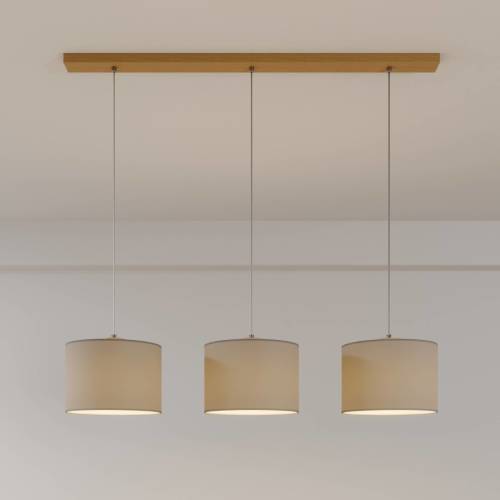 EULUNA Hanglamp Corralee, grijs, 3-lamps