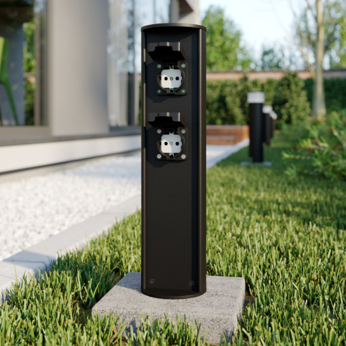 Lucande Corban stopcontactzuil tot max. 3.680 W