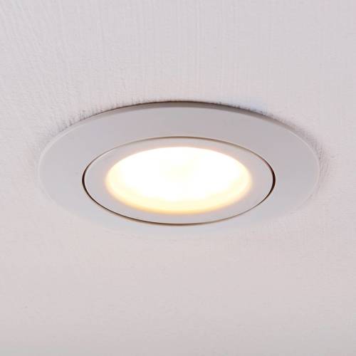 Lindby LED inbouwspot Andrej, rond, wit