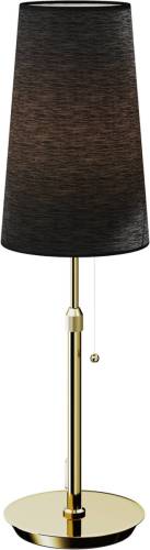 Lucande Pordis tafellamp, messing-zwart