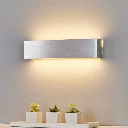 Lindby Aluminiumkleurige LED wandlamp Ranik