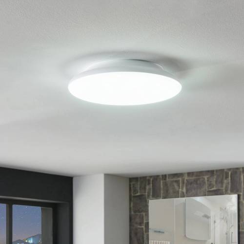 Lampenwelt.com LED plafondlamp Azra, wit, rond, IP54, Ø 25 cm