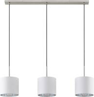 Lindby Trinika textiel-hanglamp in wit