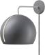 NYTA Tilt Globe Wall wandlamp met stekker grijs