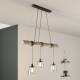 EULUNA Hanglamp Karrl, 3-lamps, rookgrijs/grijs