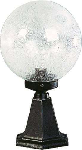 Albert Leuchten Sokkellamp I zwart met bubbelglas
