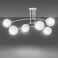 EULUNA Plafondlamp Pregos 6, 6-lamps in wit