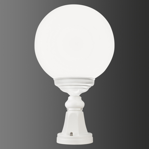 LCD Sokkellamp 1131 met bolkap, wit