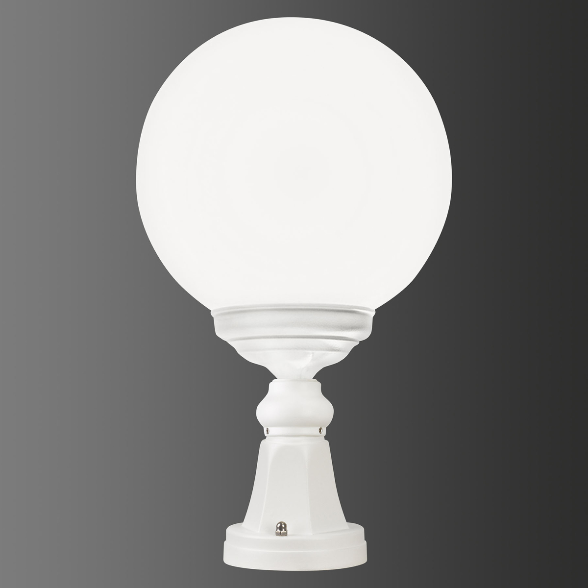 LCD Sokkellamp 1131 met bolkap, wit