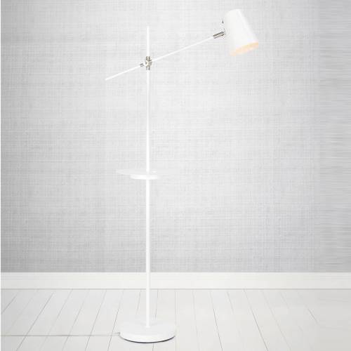 Markslöjd Vloerlamp Linear met USB-laadstation, wit