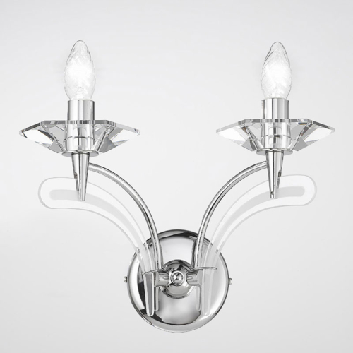 Mettallux Wandlamp Icaro 2-lamps chroom