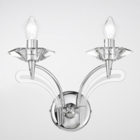 Mettallux Wandlamp Icaro 2-lamps chroom
