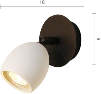 Menzel Provence mat wandspot met keramische kap