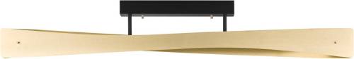 Lucande Lian LED plafondlamp, messing, zwart
