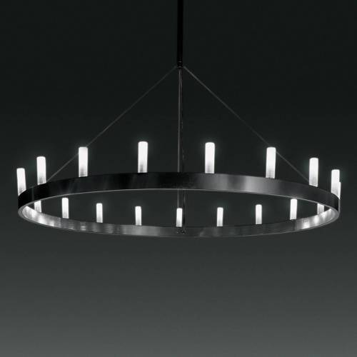 Fontana Arte Imposante kroonluchter Chandelier, zwart