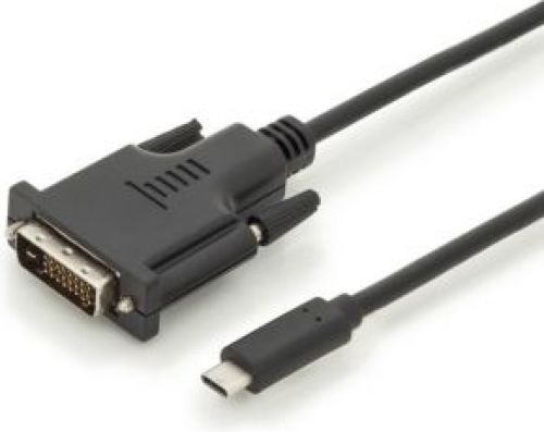 DIGITUS ASSMANN Electronic AK-300332-020-S kabeladapter/verloopstukje USB-C DVI Zwart