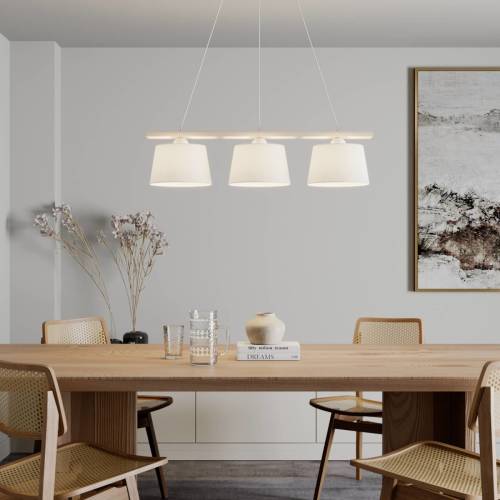 EULUNA Sweden hanglamp, 3-lamps, antiek wit