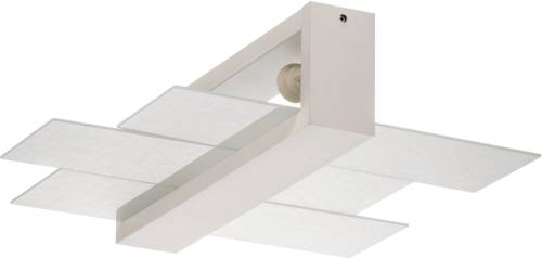 EULUNA Plafondlamp Shifted 2, glas, wit