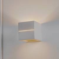 EULUNA Wandlamp keramiek Top, wit, 15 x 15 cm