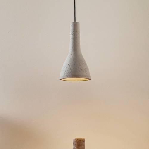 EULUNA Hanglamp Cona van beton, Ø 17 cm
