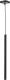 EULUNA Hanglamp Thin, zwart, 1-lamp
