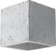 EULUNA Wandlamp Ara als kubus van beton