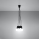 EULUNA Hanglamp Brasil, zwart, 5-lamps