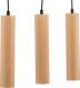 EULUNA Hanglamp Tube van hout, 3-lamps