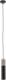 EULUNA Hanglamp Tube, beton, zwart, 1-lamp