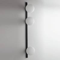 ECO-Light Wandlamp Enoire in zwart en wit, 3-lamps