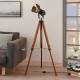 Lindby Houten vloerlamp Hilma met tripod statief