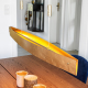 Lucande Goudkleurige LED-hanglamp Malu, 100 cm