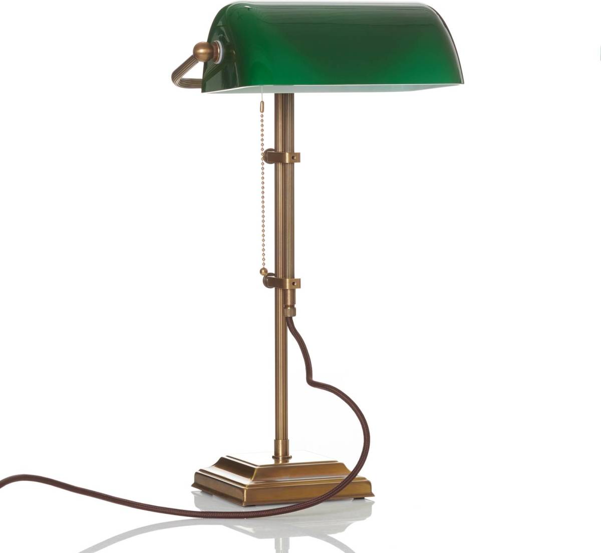 Berliner Messinglamp Echte bankierslamp TULSI