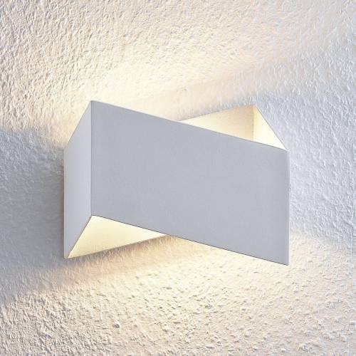 Arcchio Assona LED wandlamp, wit-zilver