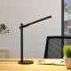 Lindby LED bureaulamp Loretta, langwerpig, zwart