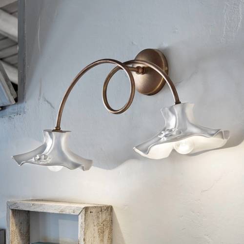 Ferro Luce Smaakvolle wandlamp Eleonora, 2-lichts