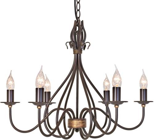 Elstead Kroonluchter Windermere 6-lamps