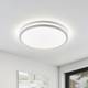 Lindby LED plafondlamp Armin in wit, ronde vorm