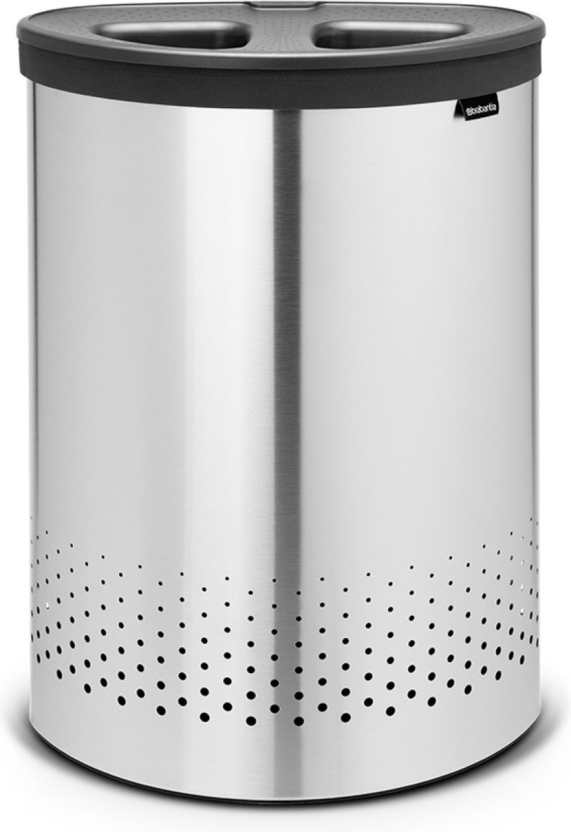 Brabantia Selector wasbox met kunststof deksel 55 l - Matt Steel