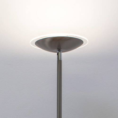 Lindby Malea LED uplighter, mat nikkel