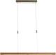 Lucande Eikenhouten led hanglamp Nora - 118 cm