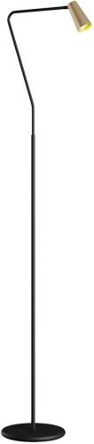 Lucande Angelina vloerlamp, messing-goud