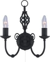 Searchlight Zwarte wandlamp ZANZIBAR