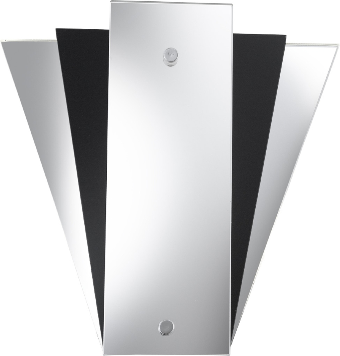 Searchlight Moderne spiegelwandlamp LEWIS, zwart