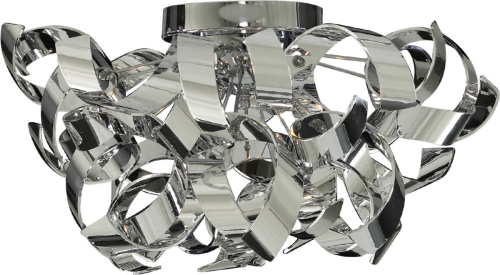 Searchlight Chroomkleurige lamp Curls in gekruld ontwerp