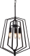 Searchlight Hanglamp Slinky, 3-lamps, zwart, Ø 35 cm