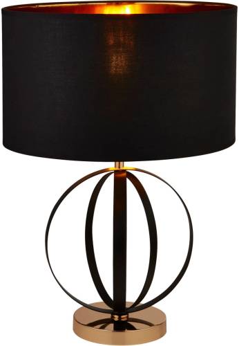 Searchlight Vloerlamp Orbit, zwart-goud