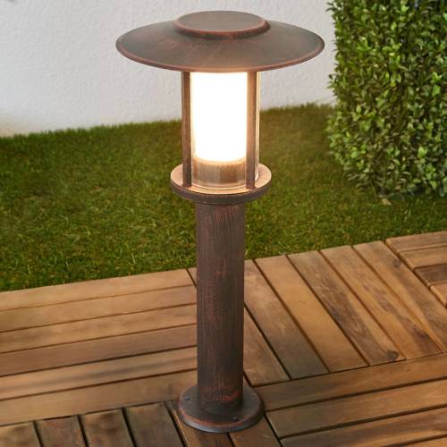 Lindby LED sokkellamp Pavlos, roest